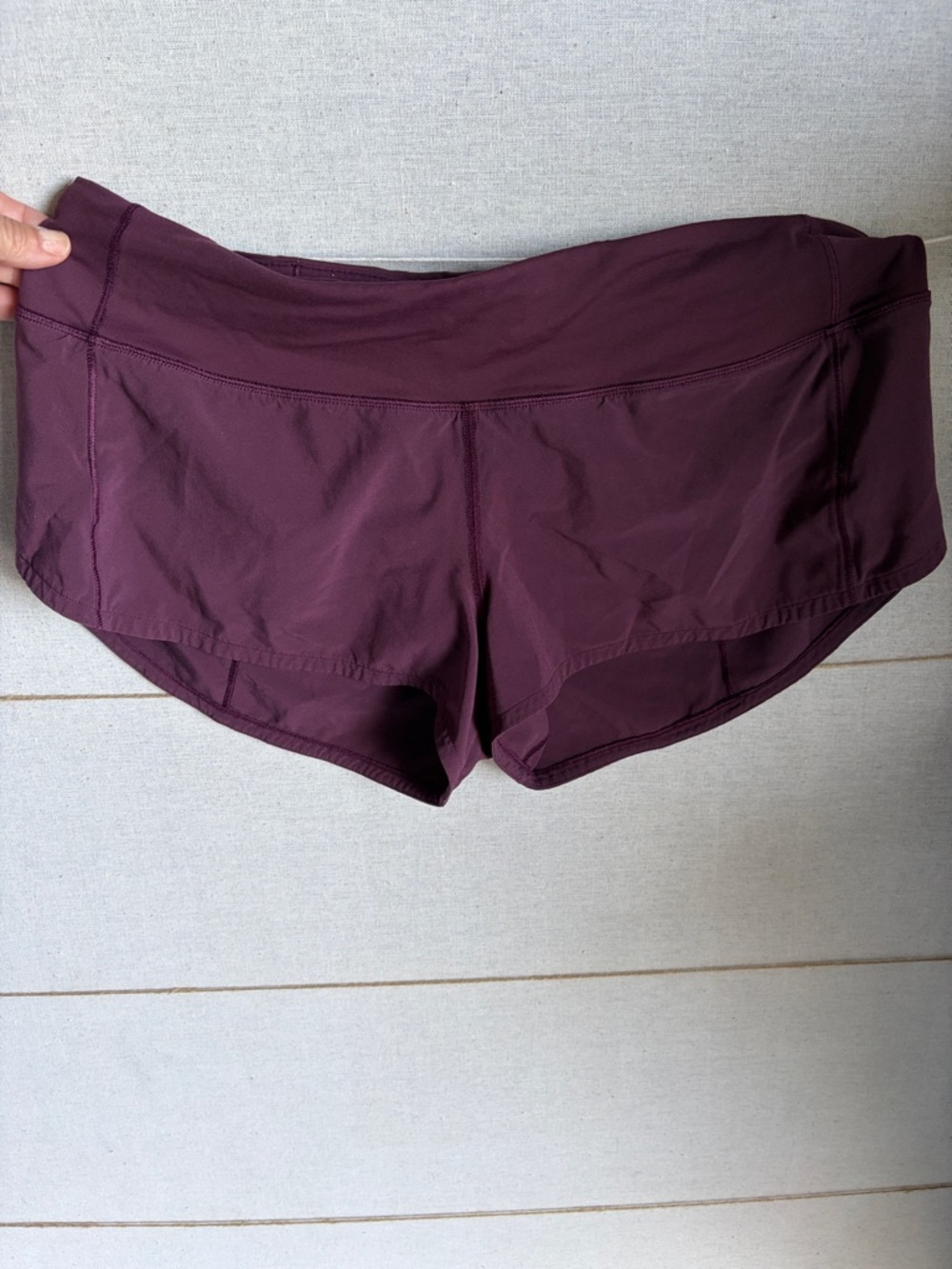 lululemon athletica Deep Plum Running Shorts
